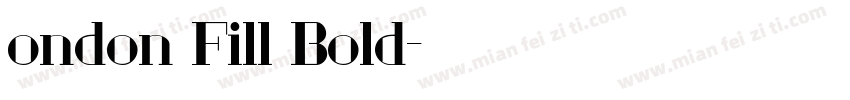 ondon Fill Bold字体转换